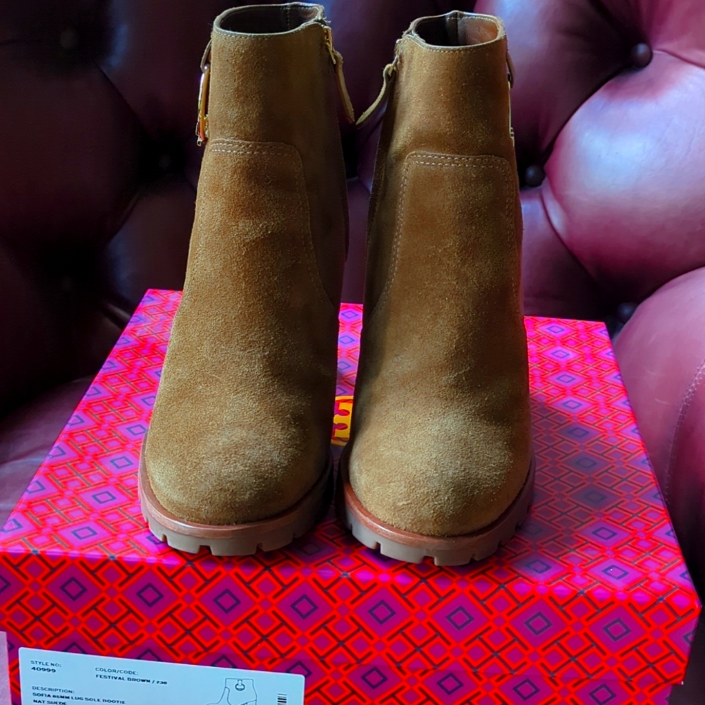 Tory Burch Sofia Lug Sole Bootie